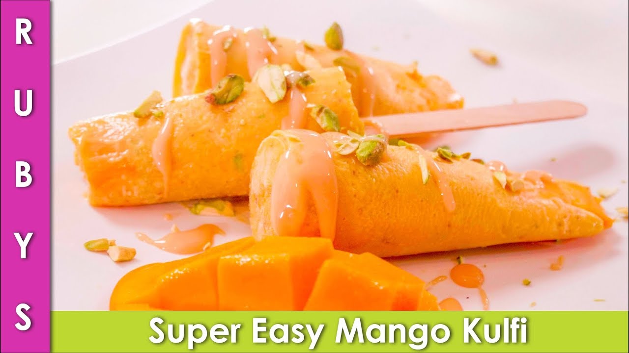 Mango Kulfi Aam ki Easy & Fast Kulfi Recipe in Urdu Hindi - RKK