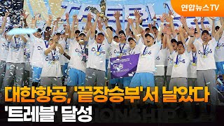 대한항공, '끝장승부'서 날았다…'트레블' 달성 / 연합뉴스TV (YonhapnewsTV)