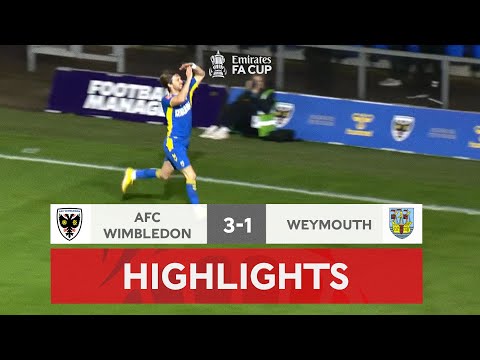 Chislett Brace Sends The Dons Into The Second Round | Wimbledon 3-1 Weymouth | Emirates FA Cup 22-23