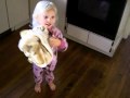 Cute Little Girl Singing A Spongebob Squarepants Song