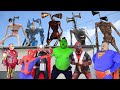 Superheroes VS Metal Siren Head VS Mecha Siren Head VS Pipe Siren Head VS Siren Head