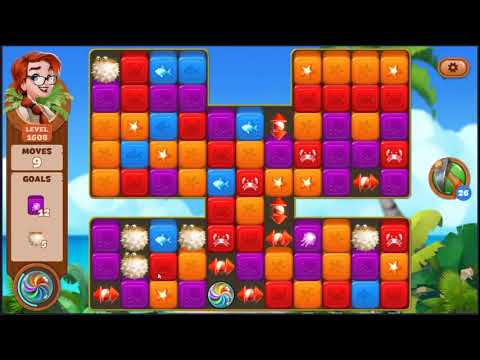 Lost Island Blast Adventure Level 1608 - NO BOOSTERS 🏝️ | SKILLGAMING ✔️