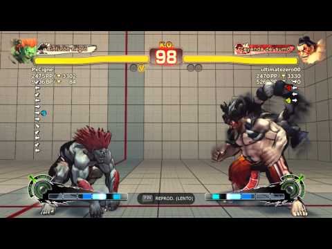SSFIV AE: PxCigne (blanka) Vs ultimatezero00 (E. Honda)