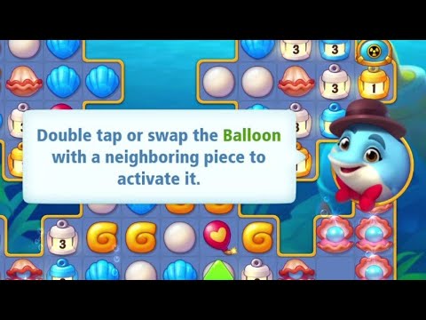 @Fishdom Herman's Bathyschape Broke Down Event 26. How to Use Romantic Ballon 🎈Explained.