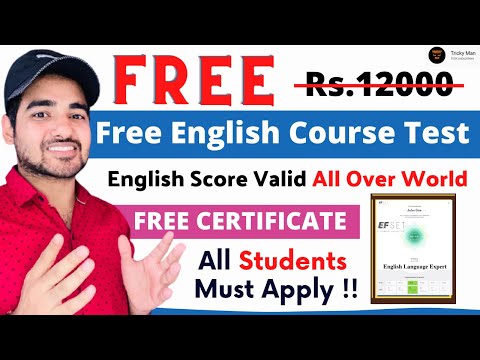 Free English Language Online Course | Check How to Improve English Online | Free EF SET Certificate