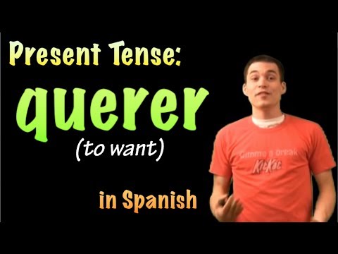 01043 Spanish Lesson - Present tense: querer