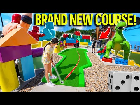 MUST PLAY 1st Of Its Kind Mini Golf Course! - So Many Hole In Ones!