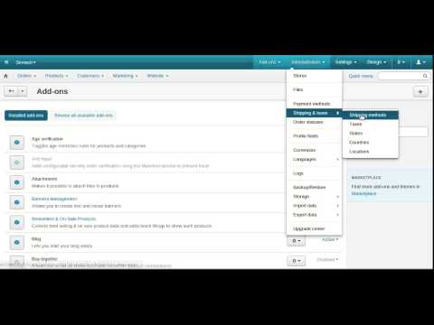 CS-Cart 4.3.4 Features: Assigning Payment Methods to Shipping Methods