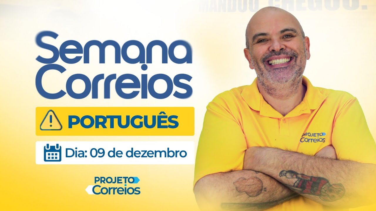 🔥SUPER REVISÃO DE PORTUGUÊS CONCURSO CORREIOS 2024 (RETA FINAL)