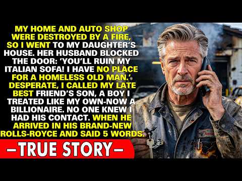 My auto shop burned down. My family called me homeless. So I called the billionaire I raised.