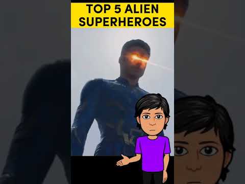 Top 5 alien superheroes #shorts #marvel #marvelvsdc