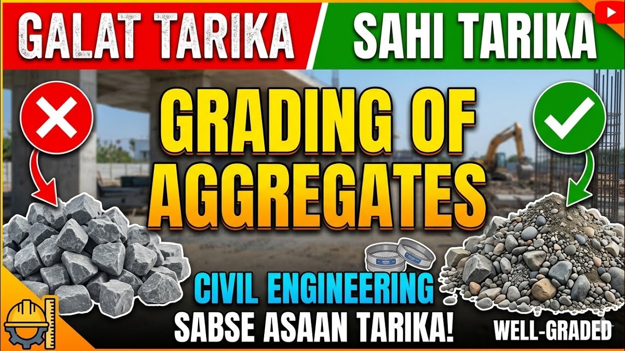 Grading of aggregate#buildingconstruction #civilengineering #concrete#aggregate