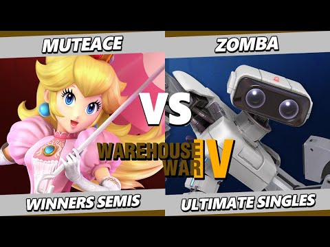 Warehouse War 4 TOP 8 - MuteAce (Peach) Vs. Zomba (ROB) Smash Ultimate - SSBU