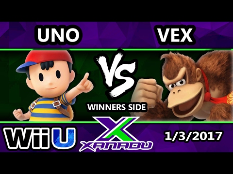 S@X 183 - Uno (Ness) Vs. Vex (Donkey Kong) - SSB4 Tournament - Smash for Wii U - Smash 4