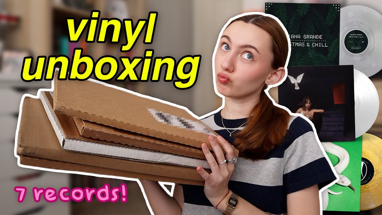 VINYL UNBOXING HAUL! (ariana grande, deftones, pinkpantheress + more!)
