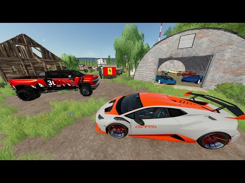 Thumbnail for Millionaire Finds Rare Racecar in Abandoned Barn | Farming Simulator 22 by Lamborghini, Luxury car, Car