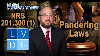 Pimping & Pandering Laws in Nevada (NRS 201.300)