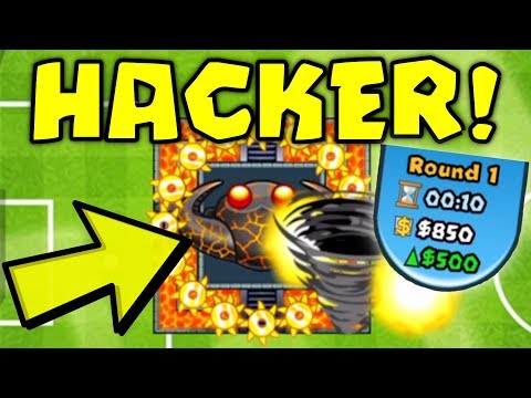 INTENSE BATTLE VS INFINITE MONEY HACKER :: ROUND 1 TEMPLE! - Bloons TD Battles