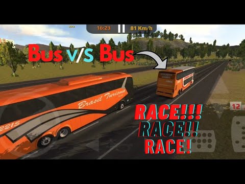 BUS V/S BUS Race!!!! | Highway Road | World Bus Driving Simulator | Android Gameplay