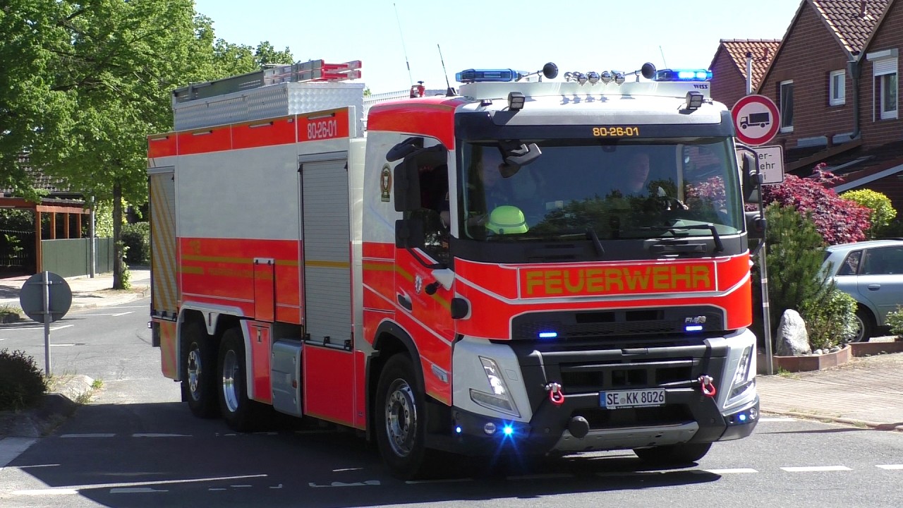 [Flächenbrand sorgt für Großeinsatz!] Einsatzfahrten Freiwillige Feuerwehr Kaltenkirchen