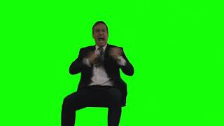 Succession Tom celebrating green screen