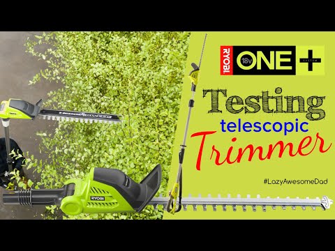 Real User Reviews - Ryobi Telescopic pole hedge TRIMMER - WATCH BEFORE U BUY - 18V ONE+ power tools