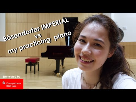 Concert grand piano vs practicing piano