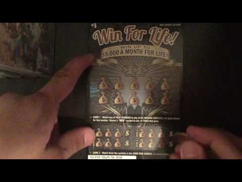 NJ Scratch Off - Lucky Day, $500 Mayhem, Pocket Change, $20,000 Hollywood Cash Fantasy, Win for Life