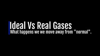 HC Real Vs Ideal Gases