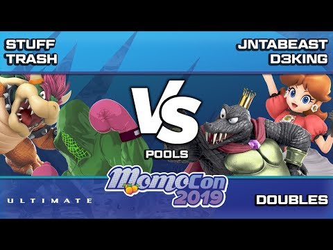 Momocon 2019 SSBU - Stuff & Trash vs. JntaBeast & DH | D3King Ultimate Doubles Losers SFs