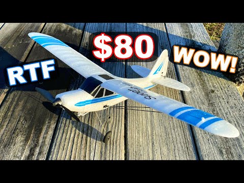 $80 RC Airplane READY TO FLY for Beginner! - Volantex Super Cub 500 - TheRcSaylors