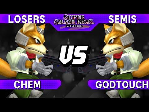 Smash Melee - Chem (Fox) vs GodTouch (Fox) - S@LT 208 Losers Semis