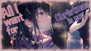 ♪ Nightcore - All I Want For Christmas Is You → Mariah Carey (Lyrics)