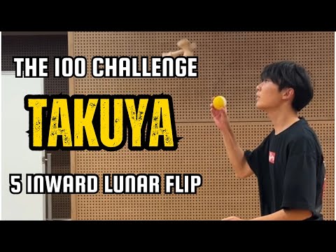 Takuya Igarashi // The 100 Challenge // Quint Inward Lunar Flips