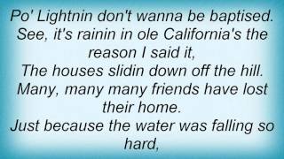 Lightnin' Hopkins - California Landslide Lyrics