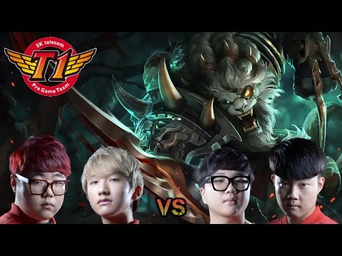 SKT T1 Peanut & Bang vs Huni & Effort (Worlds Best Players) - League of Legends Korea