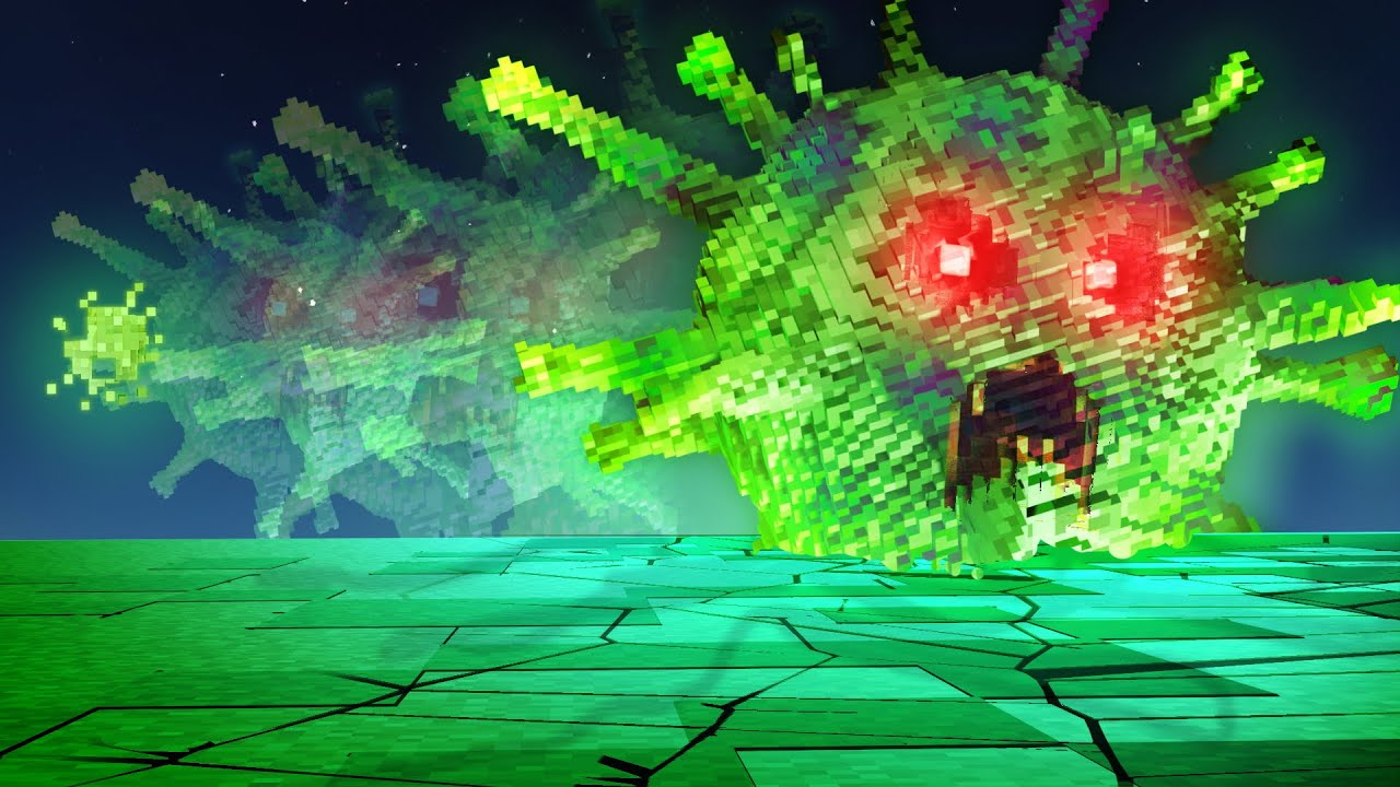 Virus Growth in Minecraft