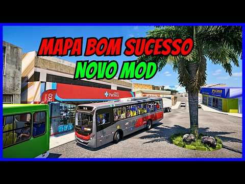 🔴Gameplay Proton Bus Simulator | Novo Mod Mascarelo Gran Midi 15190 | Mapa Bom Sucesso | PBSU