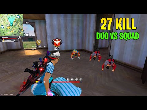 Duo vs Squad Dominating 2 AWM Gameplay - Garena Free Fire- Total Gaming 