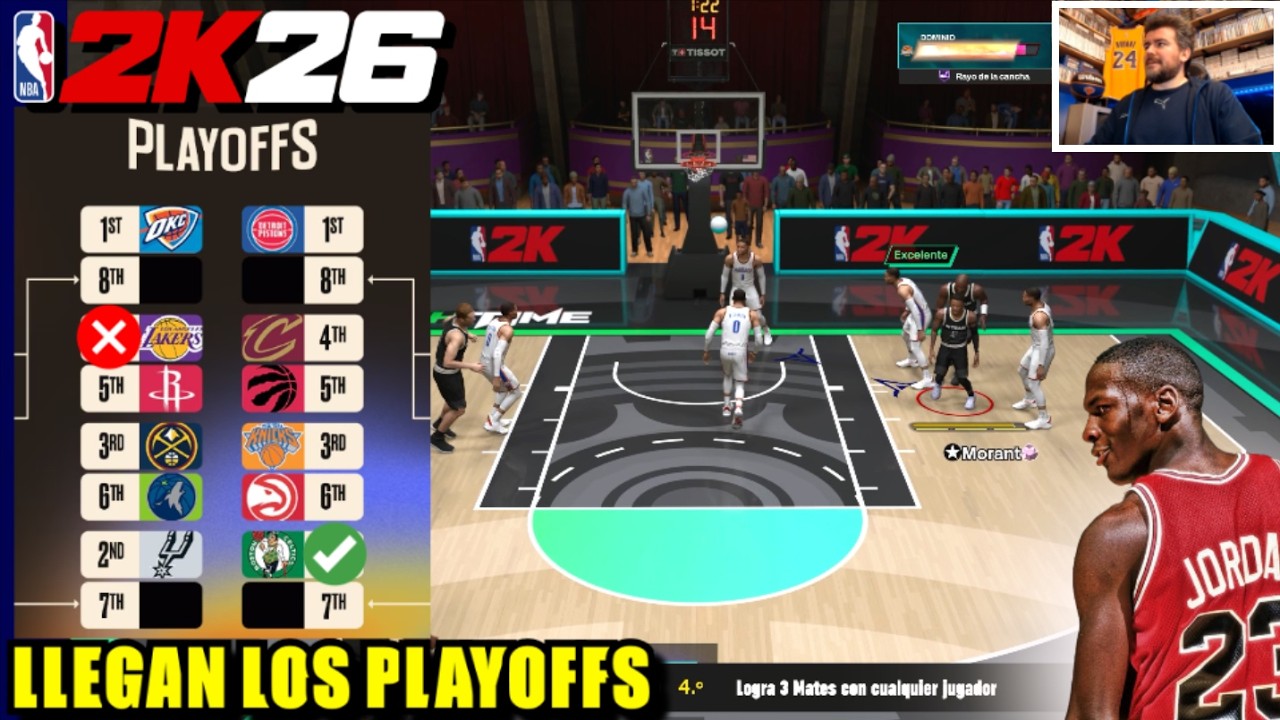 NBA 2K26 con los PLAYOFFS NBA 2026 y desbloqueando a MICHAEL JORDAN 🏀