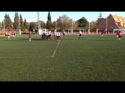 Primer gol del Rayo SAB juvenil contra el Godella. Es el 0-1