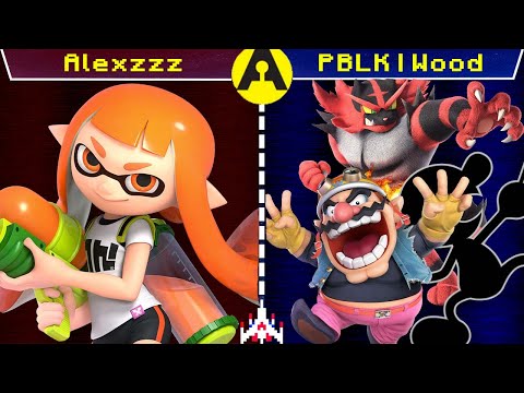 PBLK Wood(G&W, Incineroar, Wario) vs Alexzzz(Inkling)  Arcade Legacy #42 SSBU  Winners Finals