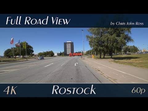 Rostock, Germany: Peez - Am Seehafen, Ost-West-Straße, Zum Tanklager - 4K (UHD/2160p/60p) Video