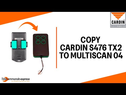 How to Copy a CARDIN S476 TX2 Remote to a MULTI SCAN 04 Cloning Remote