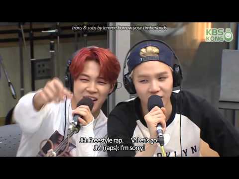 [ENG SUB] BTS Suga tries to freestyle; Jimin pretends to be an angry girlfriend