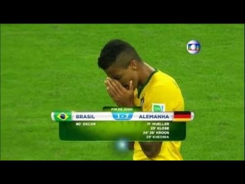 Alemanha 7 x 1 Brasil - melhores momentos (GLOBO FULLHD 1080p) Copa do Mundo Brasil 2014 (08/07)