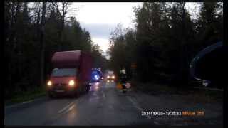 preview picture of video 'Wypadek Ślemień - DHL w rowie'