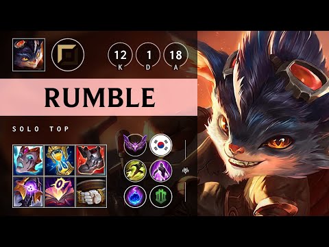 Rumble Top vs Wukong - KR Master Patch 25.21