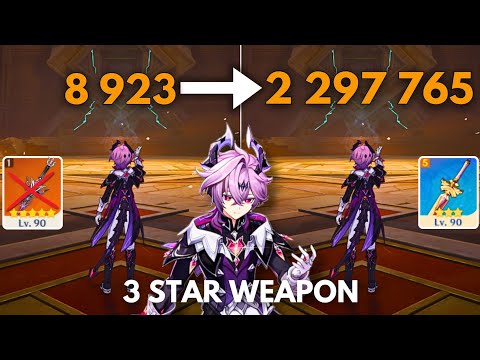 F2P :- C0 DURIN 2M Damage NUKE Tutorial !! [ Genshin Impact ]