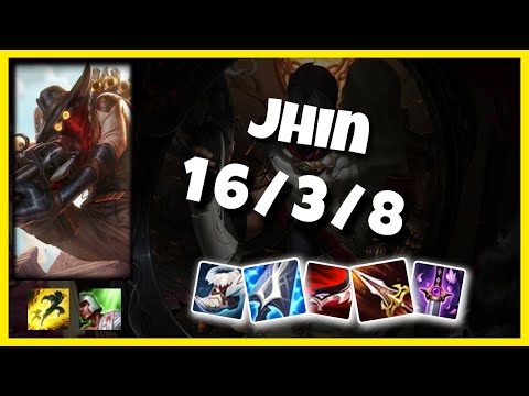 Jhin vs Ezreal EU Challenger BOT (16/3/8) Gameplay Replay - Patch 10.23